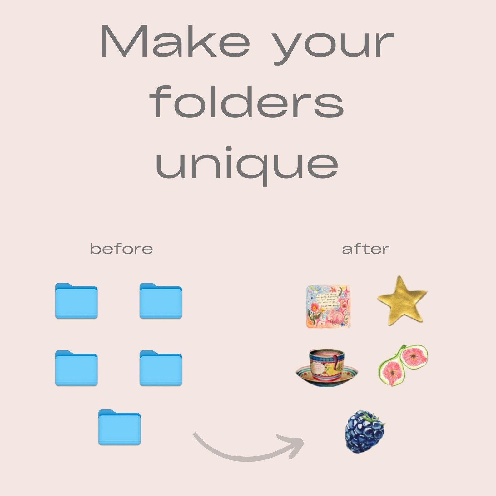 Romantic Girl MacBook Folder Icons | Modern Aesthetic Desktop ...