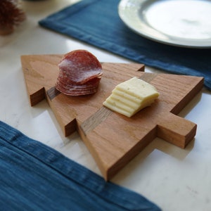 Handcrafted Wooden Christmas Tree Charcuterie Board