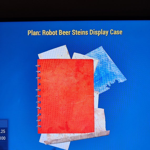 Robot Beer Steins Display Case Plan NEW Fallout 76 Xbox Etsy