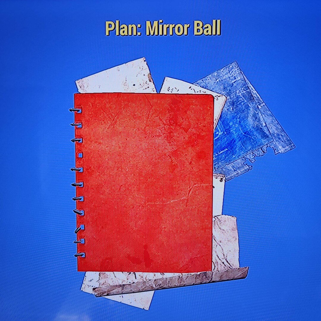 Mirror Ball Plan for Fallout 76 on Xbox Etsy