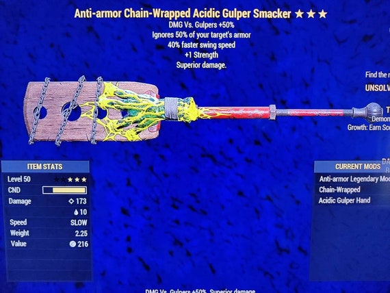 Anti-armor Acidic Gulper Smacker FSS/1 Strength god Roll - Etsy