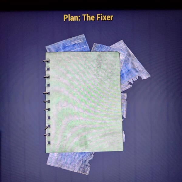 Fallout 76 Plans Etsy