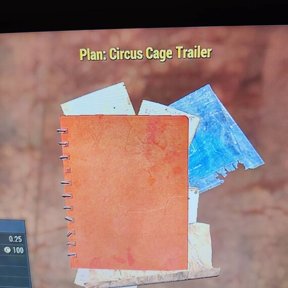 Circus Cage Trailer Plan for Fallout 76 Xbox Etsy