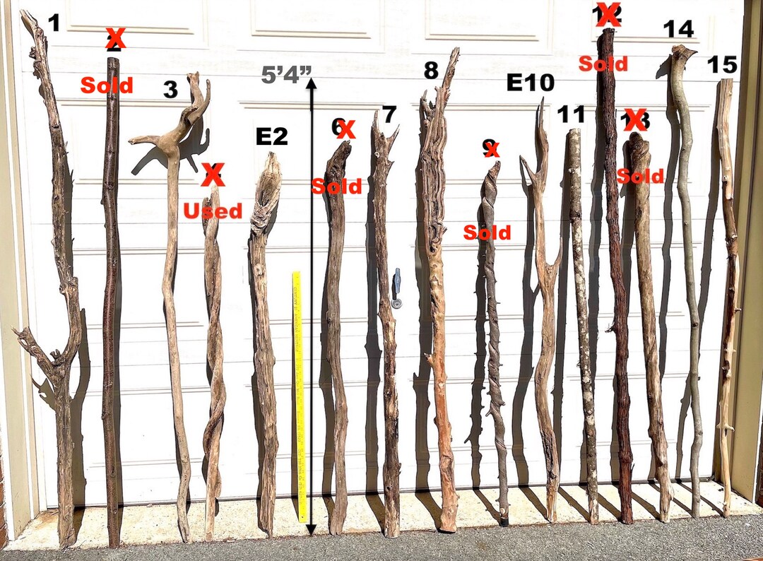 Custom Wizard Staff 40 Made to Order Hiking Sticks Crystal Etsy