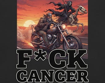 Biker II Cancer Awareness Motorcycle Graphic Tee | FKC0006