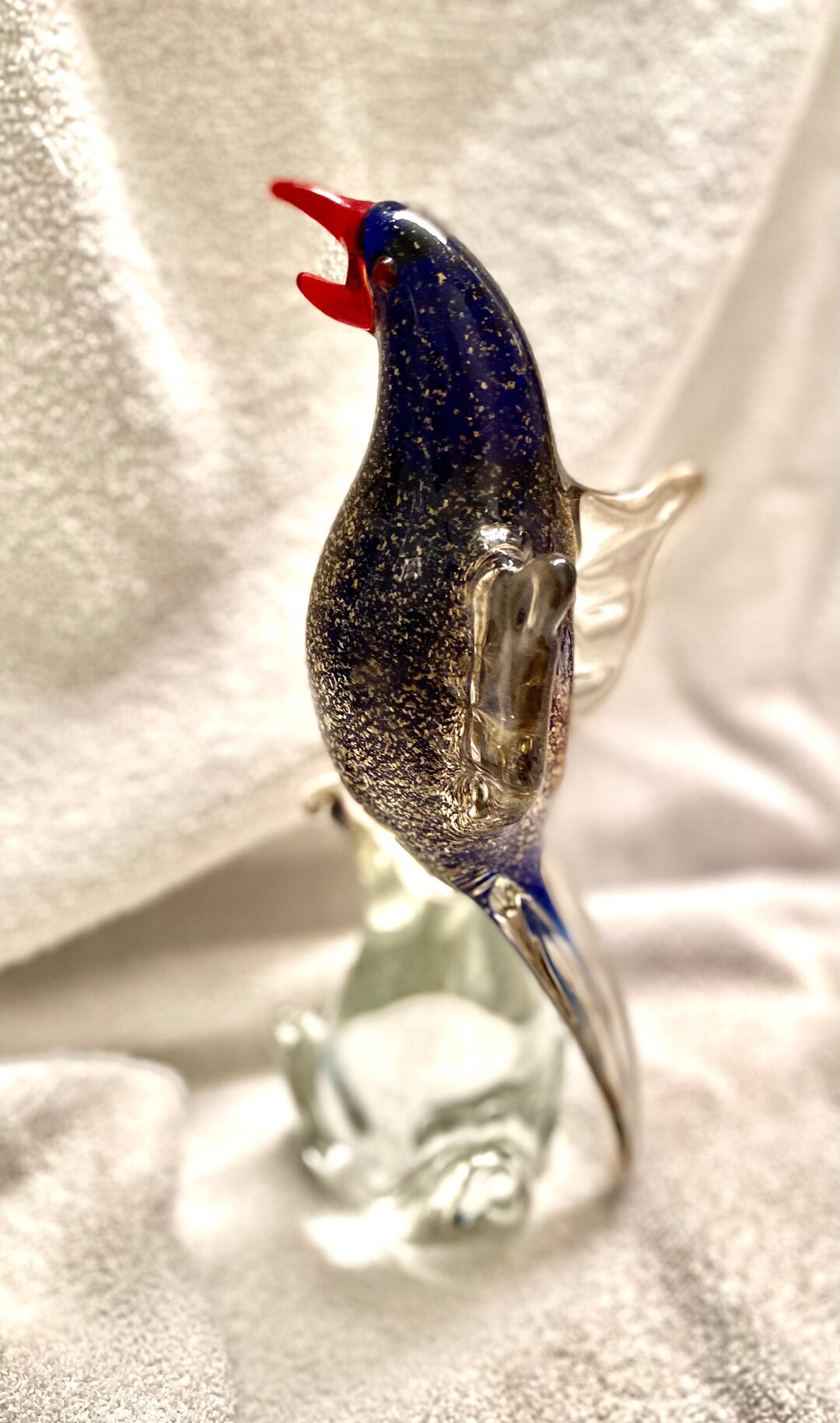Vintage Murano Glass Bird Sculpture Etsy