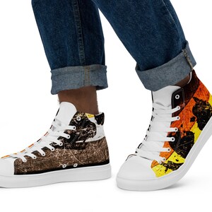 Men’s Bear Pride high top canvas shoes