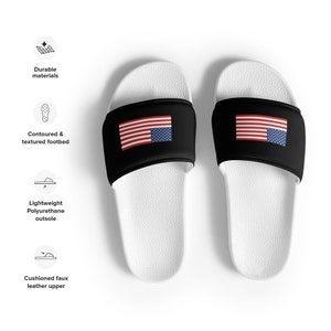 USA Flag Women&#39;s slides