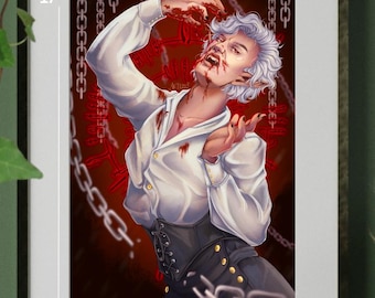 Pale Elf Astarion Baldur's Gate 3 Print 11"x17"