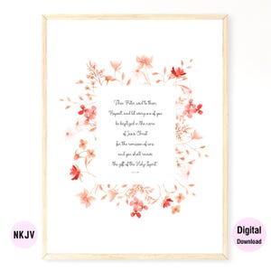 0272 - Handelingen 2:38 - Digitale schriftafdrukken in NKJV en KJV