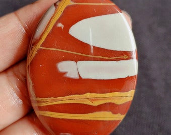 Beautiful Noreena Jasper Gemstone/Noreena Jasper Cabs/Crystal Jasper Oval Stone/Noreena Jasper Stone/Making For Pendant/52x37x6mm/A-1619