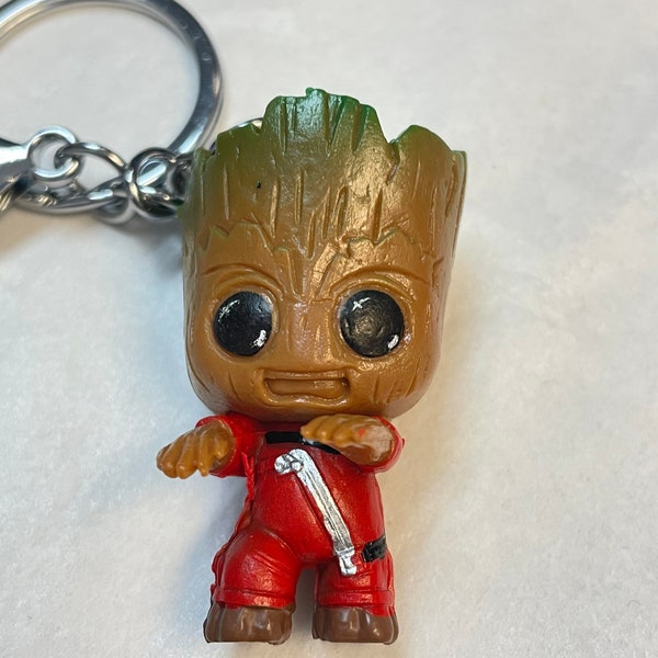 Grottemon Keychain Groot Keychain - Etsy