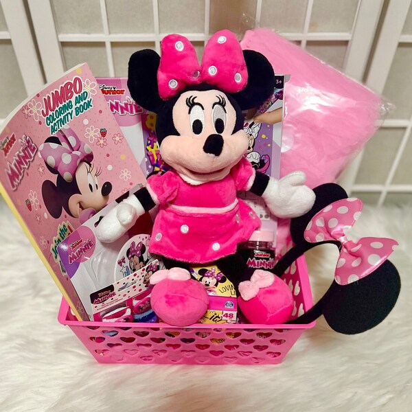 Minnie Mouse Basket Etsy