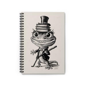 Funny Gecko Notebook Back to School Fun Journal Perfect for Students Writers Teachers and Note-Taking Lizard Illustration Journal