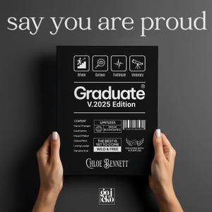 Personalized Graduation Gift for Daughter Son Sibling Student 2025 Custom Name Journal Unique Notebook for College or High School Graduate