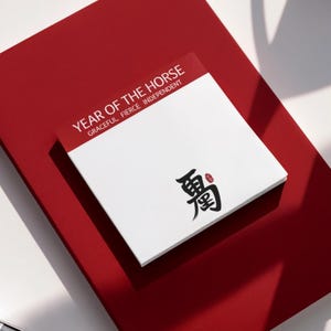 Year of the Horse Post-it Notes 2026 Lunar New Year Desk Notes Chinese New Year Sticky Notes Zodiac Animals Gift