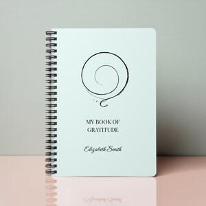 Gratitude Spiral Notebook, Personal Journal, Daily Reflection Book, Gift for Writers, Creative Mindset, Journaling, Self-Care