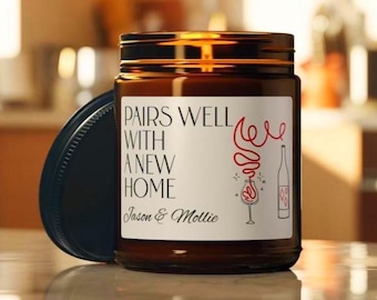 New Home Funny Candle for Couples Moving In Together Pairs Well With a New Home Personalized Housewarming Gift