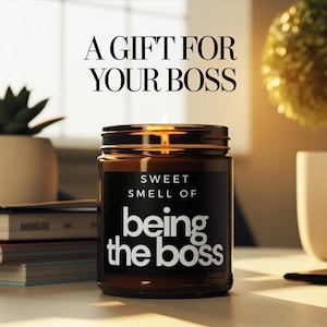 Funny Boss Candle Gift  Promotion Gift for Manager CEO Entrepreneur Candle for Coworkers Leaders Office Gift for Boss Thank You Boss