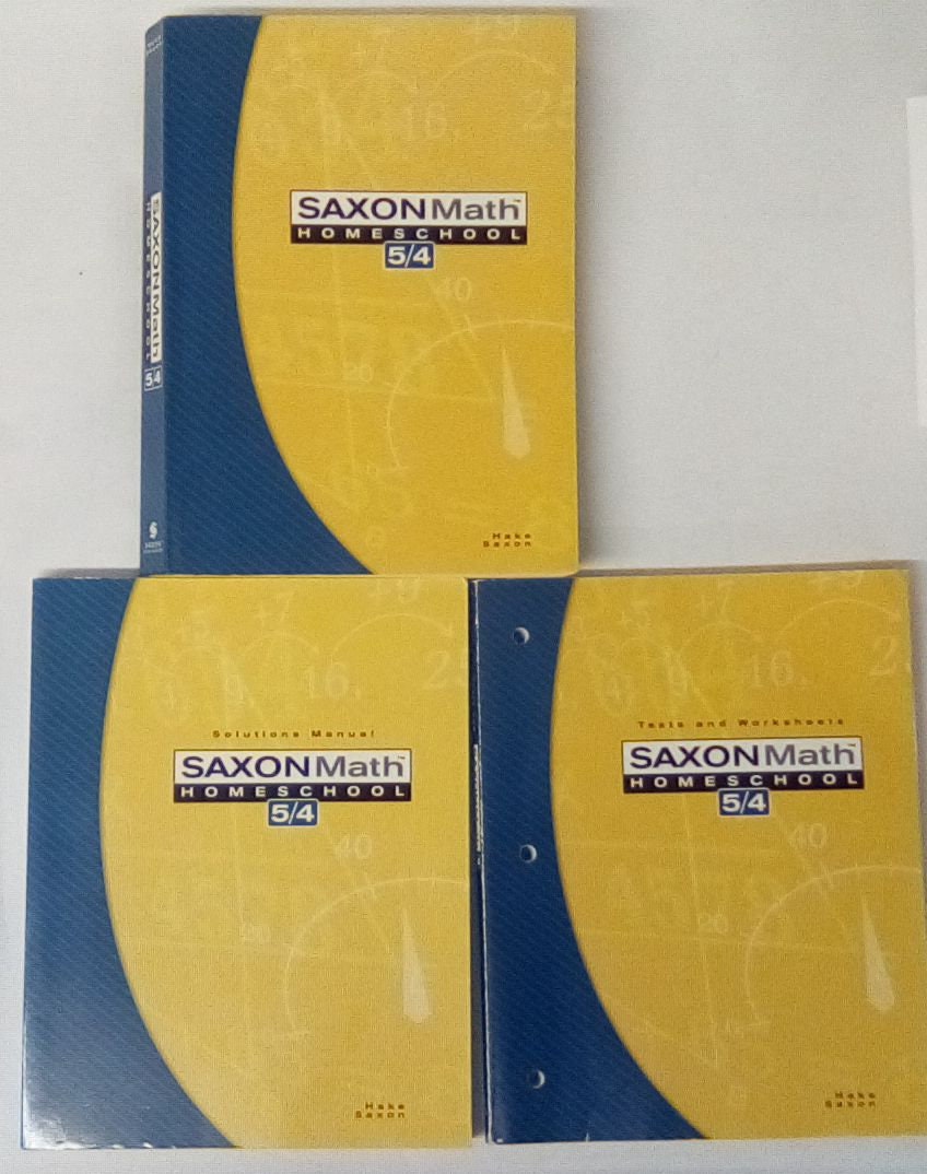Saxon Math 5/4 Homeschool Kit - Etsy