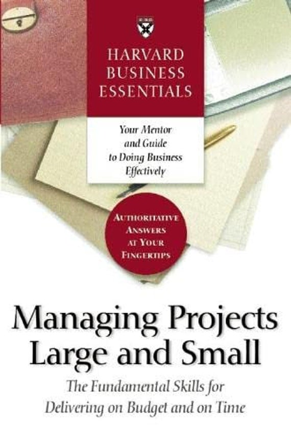 Managing Projects Large and Small: the Fundamental Skills to - Etsy