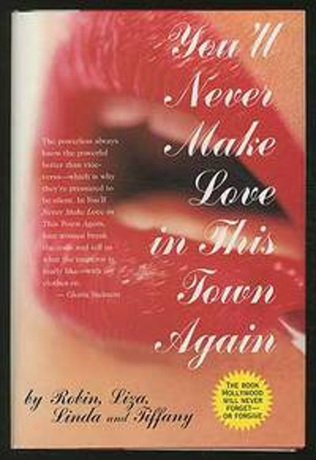 You'll Never Make Love in This Town Again - Etsy