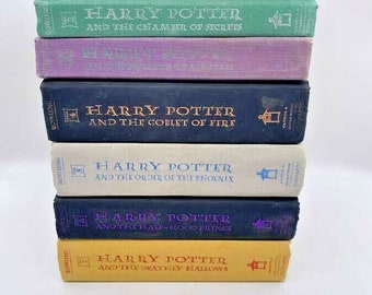 Harry Potter Book Set Etsy