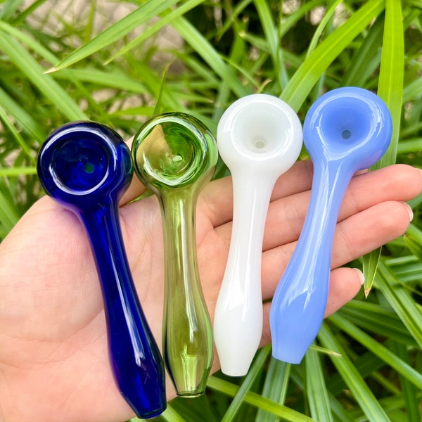 Mini 4” Glass Simplicity Pipes in Many Colors to Choose From