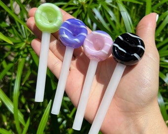 Handmade Glass Lollipop Pipe