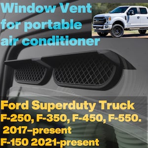 Ventilación de ventana portátil para aire acondicionado Ford F-250, F-350, F-450, F-550 (2017-presente), F-150 (2021-presente)