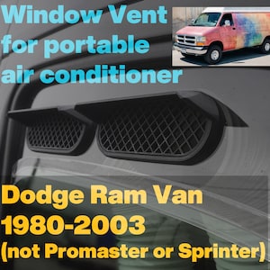 Ventilación de ventana portátil para aire acondicionado para camionetas Dodge Ram 1980-2003 (B1500, B2500, B3500)
