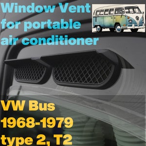 Bocchetta di ventilazione portatile per finestrino AC per VW Bus 1968-1979 tipo 2 T2