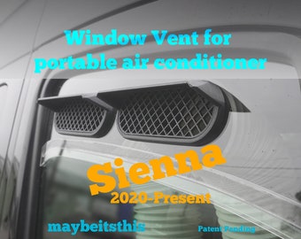 Portable AC window vent for; Toyota Sienna; 2020-Present