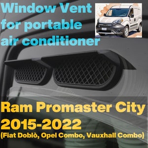 Portable AC window vent for; Promaster City 2015 - 2022