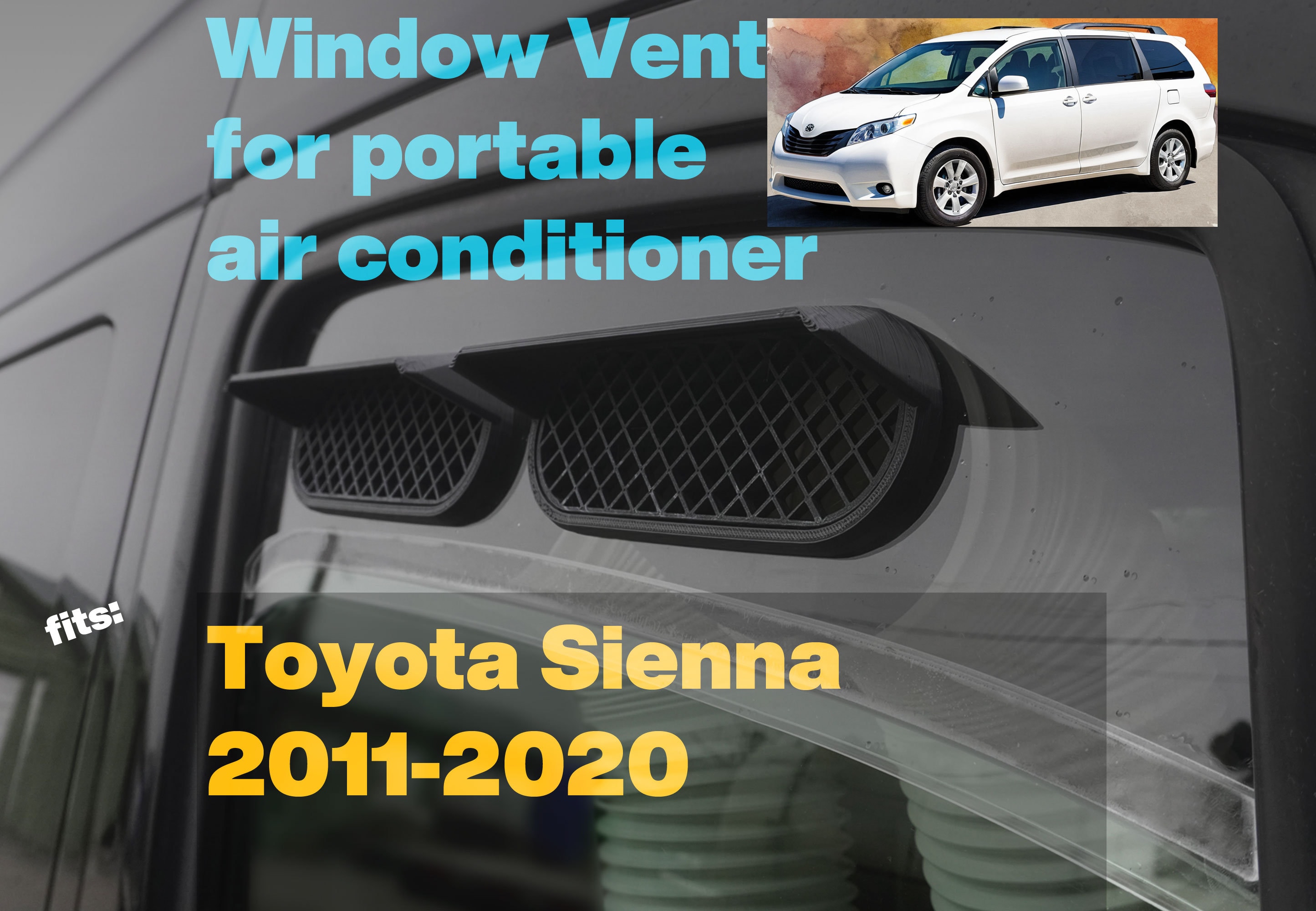 portable ac rain vent