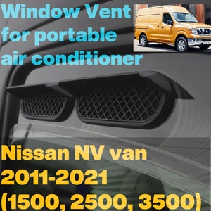Ventilación de ventana portátil para aire acondicionado de camioneta Nissan NV (2011-2021, 1500, 2500 y 3500)