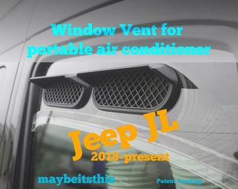 Portable AC window vent for; Jeep JL 2018 - Present