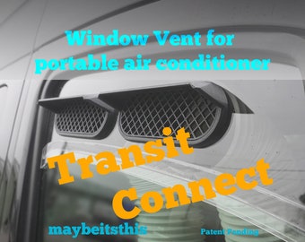 Portable AC window vent for; Ford Transit Connect 2014 to present