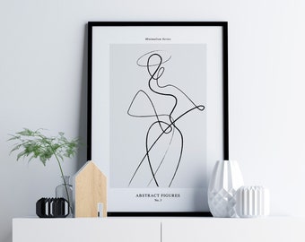 Abstract Line Art - Etsy