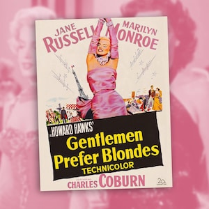Gentlemen Prefer Blondes Marilyn Monroe Poster
