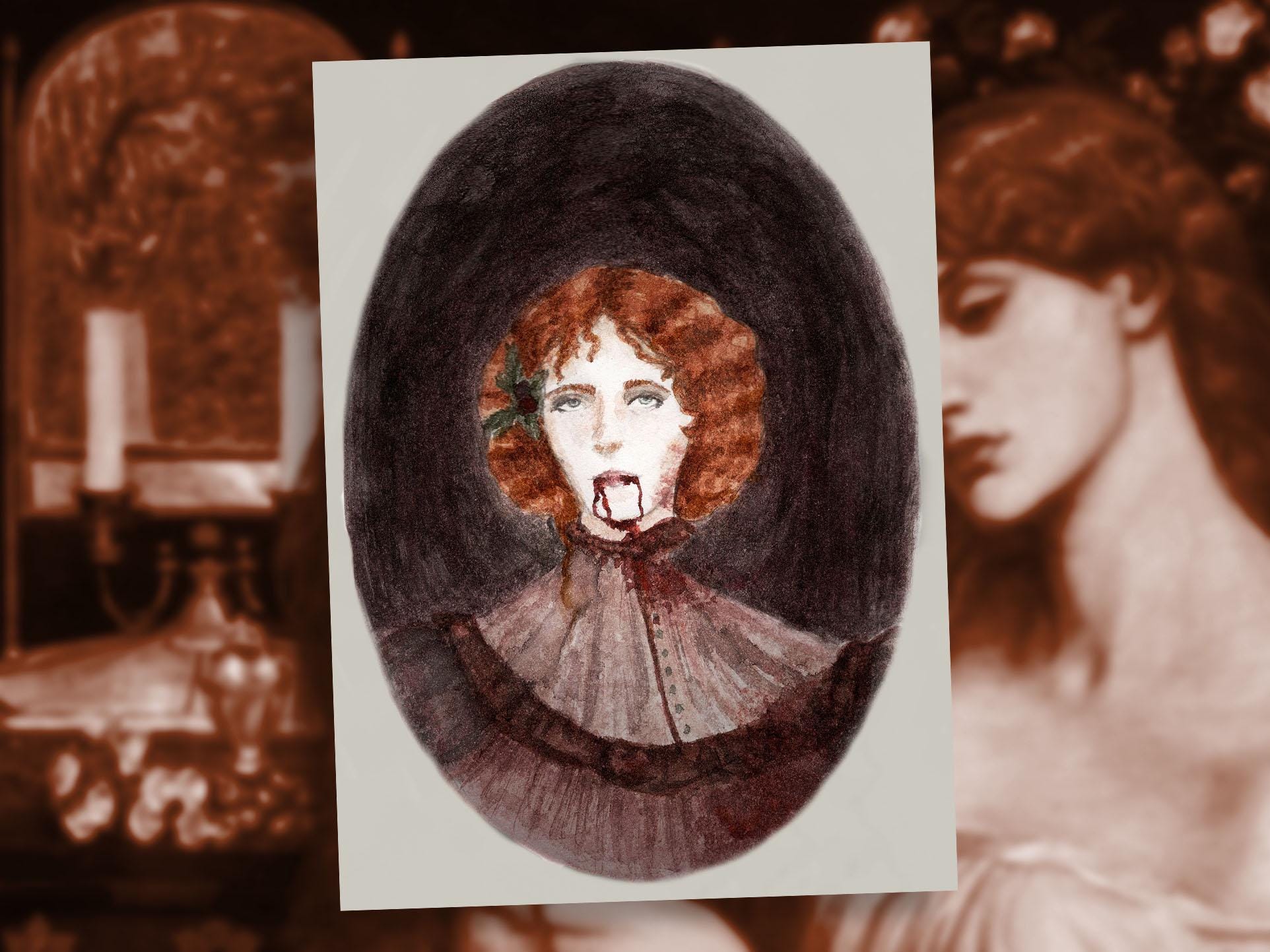 Florence + The Machine Vampire Print Original Artwork