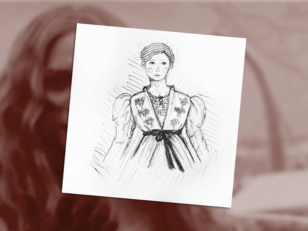 Edith Cushing Bath Robe Crimson Peak Edith Cushing Tea Gown Print Original Artwork - Etsy