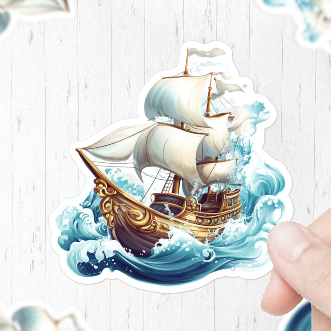 Ship Slickers Magical Ship Sticker | Pirate Ship Sticker | Magical Boat Sticker ...