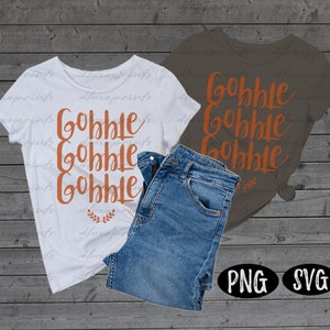 Thanksgiving SVG, Turkey SVG, Fall SVG, Thankful svg, Grateful svg, Gobble svg, Thanksgiving Shirt, Svg Files For Cricut, Instant Download