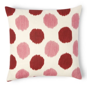 Poppy Linen Pillow Cover Sustainable, Ecofriendly, Hemp Cotton Suede on the Back