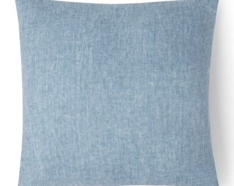 Vivian Linen Pillow Cover Sustainable, Ecofriendly, Hemp Cotton Suede on the Back