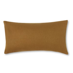 Sienna hemp pillow cover Sustainable, Ecofriendly, Hemp Cotton Suede on the Back