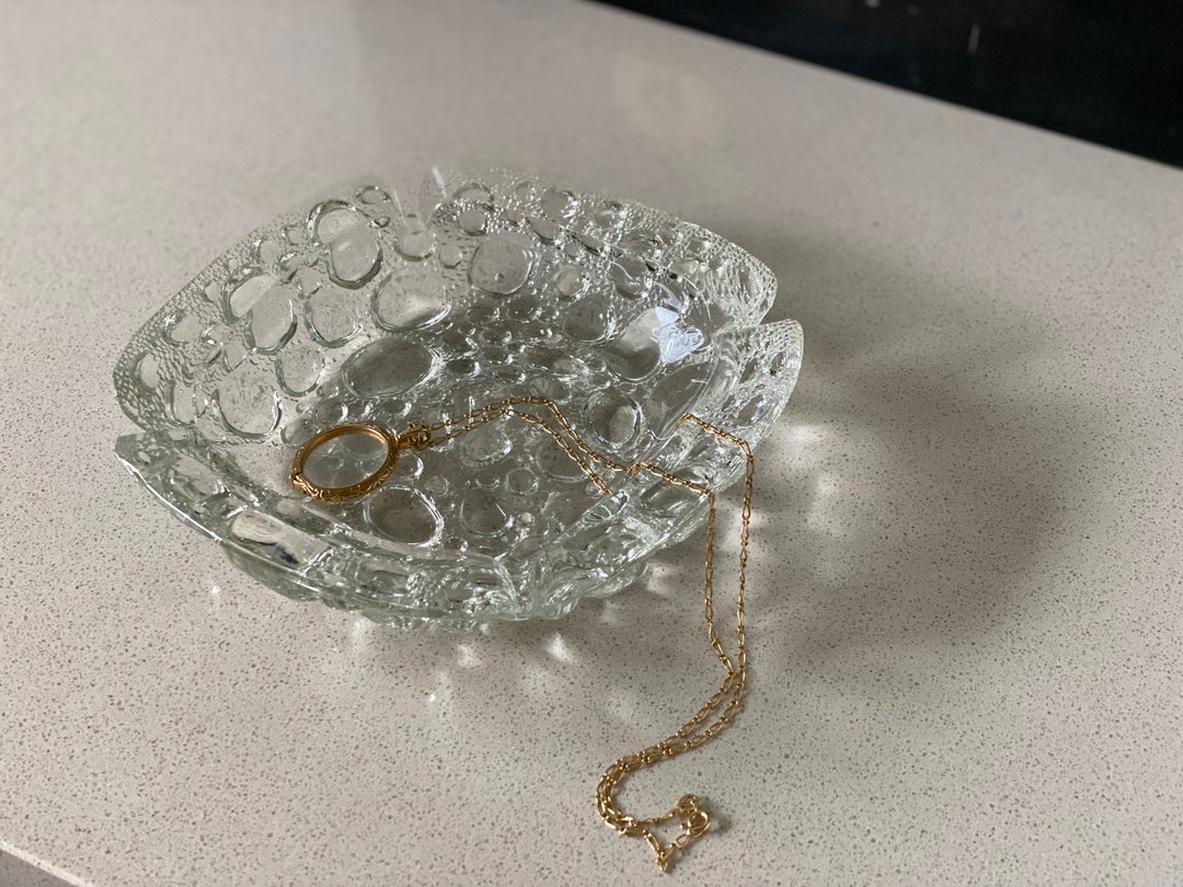 Vintage Libbey Pebble Glass Ashtray Etsy Australia