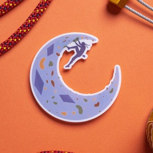 Moon Climber Sticker