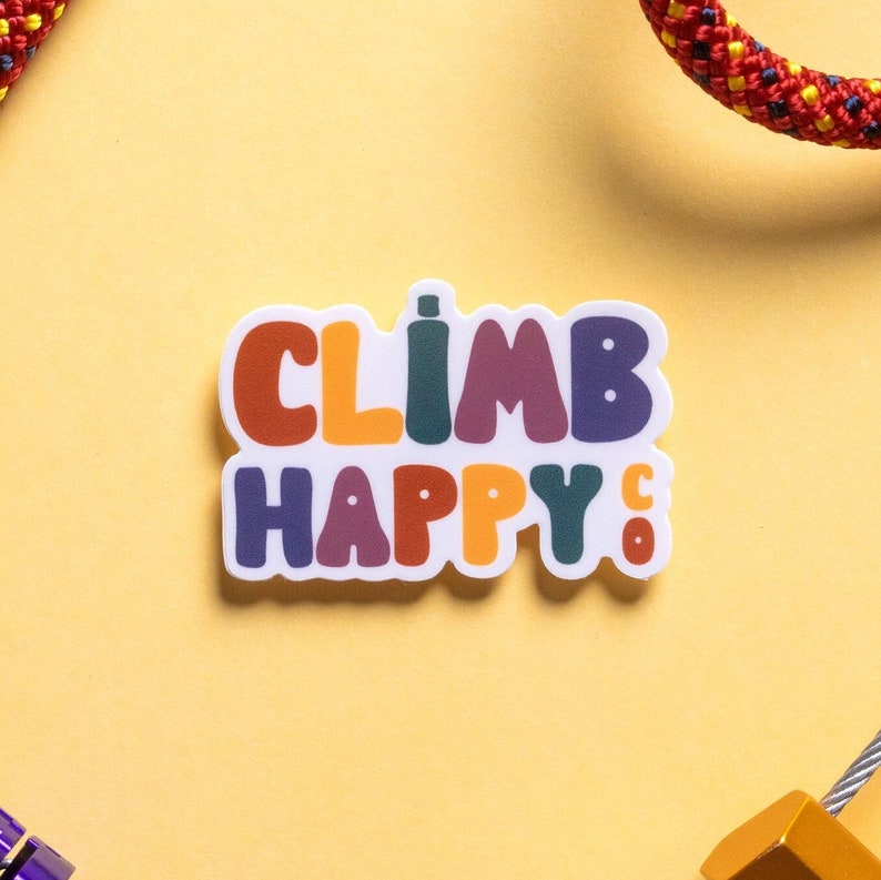 Climb Happy Co Logo Sticker image 1